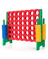 Sugift Jumbo 4-to-Score Giant Game Set with 42 Jumbo Rings and Quick-Release Slider-Green