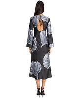 Donna Morgan Women's Printed Cutout-Back Midi Dress