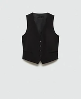 Mango Women's Buttons Detail Suit Vest