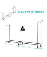 Sugift Firewood Storage Log Rack-8 Feet