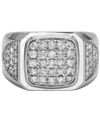 Men's Diamond Cluster Ring (1-1/2 ct. t.w.) in 10k White Gold