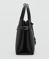 Mango Women's Padlock Detail Shopper Bag