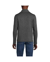 Lands' End Men's Sweater Fleece Quarter Zip Pullover