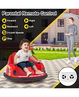 Hongge 12V 360° Ride on Bumper Car for Toddlers with Remote Control