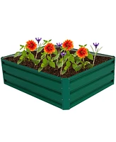 Sugift 40 Inch x 32 Inch Patio Raised Garden Bed for Vegetable Flower Planting