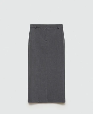 Mango Women's Opening Detail Long Pencil Skirt