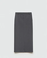 Mango Women's Opening Detail Long Pencil Skirt