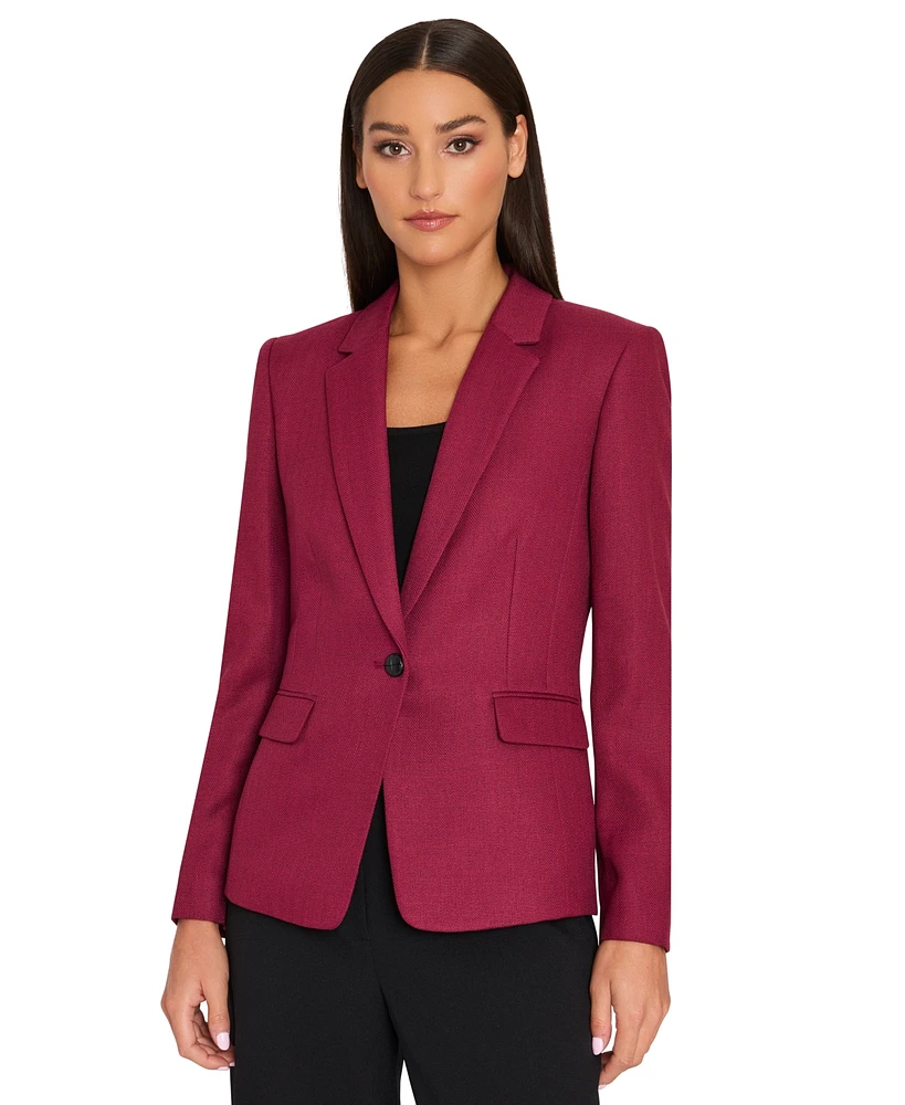 Tahari Asl Women's Single-Button Notched-Lapel Blazer