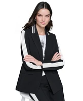 Karl Lagerfeld Paris Women's Contrast Pleat Jacket