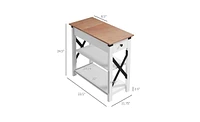 Slickblue Stylish End Side Table for Living Room, Bedroom, or Home Office Decor