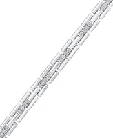 Macy's Men's Diamond Bracelet (1/2 ct. t.w.) in Sterling Silver