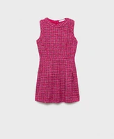 Mango Women's A-Line Tweed Dress