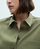 Mango Women's Pocket Modal Shirt