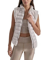 Dkny Sport Women's Sherpa-Trim Zip-Front Puffer Vest