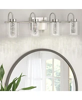 gaomon 4 Light Brushed Nickel Bathroom Light Fixtures