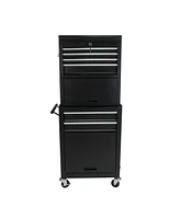 Slickblue High Capacity 6-Drawer Rolling Tool Chest with Wheels for Easy Storage and Mobility