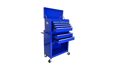 Slickblue High Capacity 8-Drawer Rolling Tool Chest with Wheels for Convenient Storage and Mobility