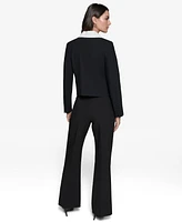 Karl Lagerfeld Paris Women's Colorblocked Lapel Blazer