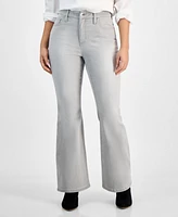 I.n.c. International Concepts Petite High-Rise Flare Jeans, Exclusively at Macy's