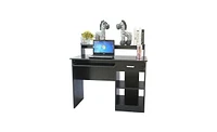 Slickblue Modern General Style Black E1 15MM Chipboard Computer Desk for Home Office Setup