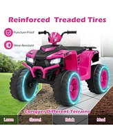 Hongge 24V Kids Ride-On Electric Atv with Wireless Connection for Toddlers 3-8 Years Old