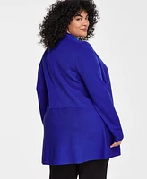 Anne Klein Plus Monterey Open-Front Cardigan