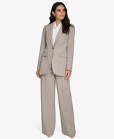 Calvin Klein Women's Textured One-Button Blazer