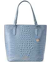 Brahmin Ezra Melbourne Large Embossed Leather Tote