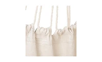 Slickblue Distinctive Cotton Canvas Hanging Rope Chair with Cushions for Relaxation and Stylish Decor