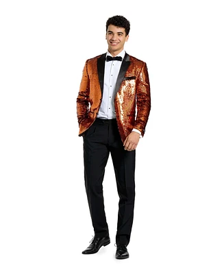 OppoSuits Big & Tall Vintage Pink Velvet Tuxedo Tuxedos - Solid Color Prom and Weddings Including Smoking Jacket Pants Bow Tie