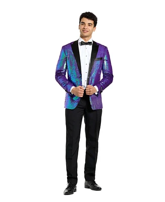 OppoSuits Men's Vintage Pink Velvet Tuxedo Tuxedos - Solid Color Prom and Weddings Including Smoking Jacket Pants Bow Tie