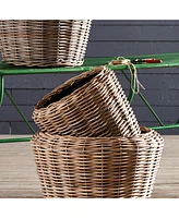 Woven Dry Basket Planter 17.75"