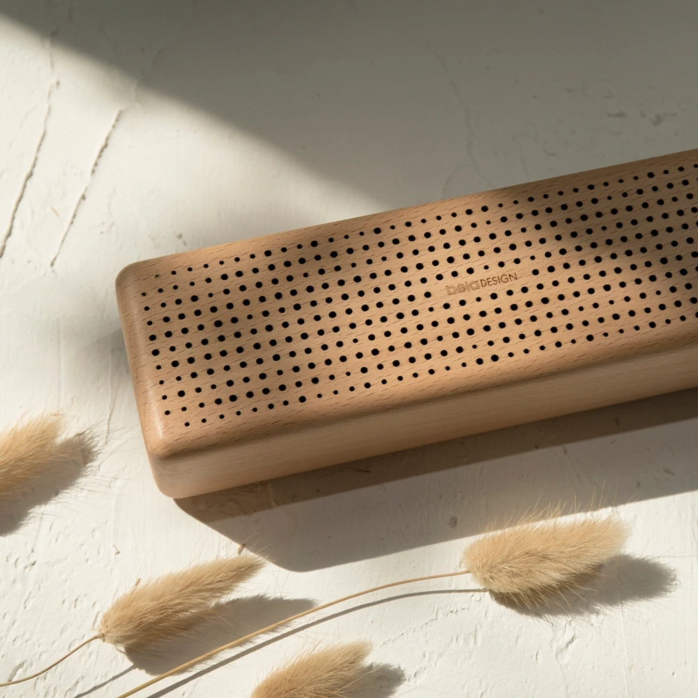 Decent Living Germany Beech Wooden Speaker R1 (Rectangle)