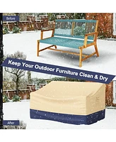 Gouun Patio Furniture Cover with Padded Handle and Click-Close Straps