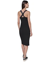 Karl Lagerfeld Paris Women's Sleeveless Midi Tank Dress