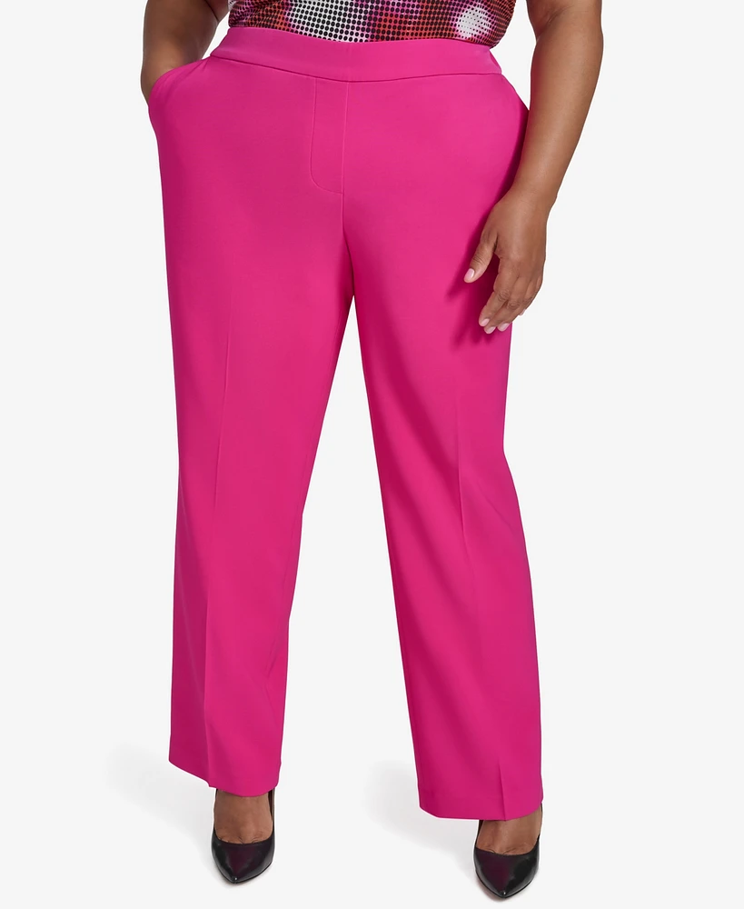 Dkny Plus Pull-On Mid-Rise Ankle Pants