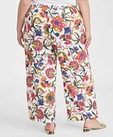 Jm Collection Plus High-Rise Wide-Leg Pants, Exclusively at Macy's