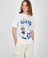 Hugo Boss Men's Creative Department Relaxed Fit Short Sleeve Crewneck Logo Graphic T-Shirt