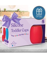 Sperric Baby Girls Silicone Mini Cups Drinking Training Cup (2 Pack) 4.5 Oz