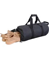 Boarding Pass Voyager 20"Waxed Canvas Shoe Pocket Duffel - Navy