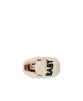 Dearfoams Baby Boys Bear Faux Shearling Closed Back Slipper