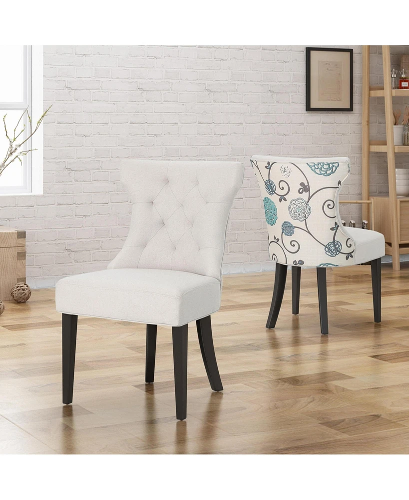 Streamdale Furniture Mid-Century Modern Upholstered Dining Chairs (Set Of 2)