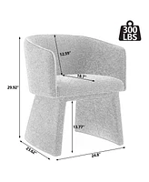 Streamdale Furniture Modern style simple and elegant chair, orange leisure chair, suitable for dining/bedroom/living room/reception desk (assembly req