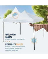 Trappers Peak 6 1/2-by-6 1/2-Foot Folding Pop-Up Shade Canopy, White