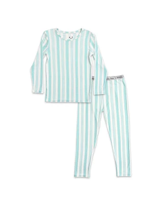 Bellabu Bear Kids Unisex Slumber Stripes Set of 2 Piece Pajamas