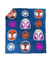 Saturday Park Spidey & His Amazing Friends Spidey Friends 50x60 Feather Knit Throw Blanket