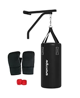 Soozier Heavy Bag Wall Mount Set with Unfilled Punching Bag & Bracket