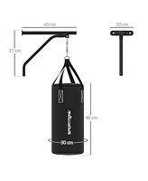 Soozier Heavy Bag Wall Mount Set with Unfilled Punching Bag & Bracket