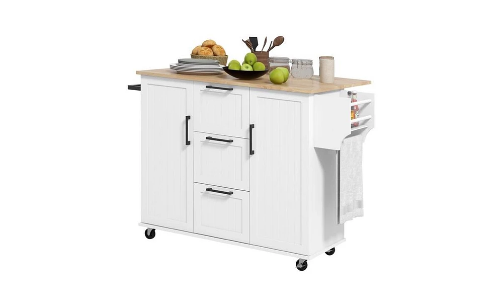 Slickblue Versatile Kitchen Cart and Storage Cabinet for Organized Space and Efficient Kitchen Solutions