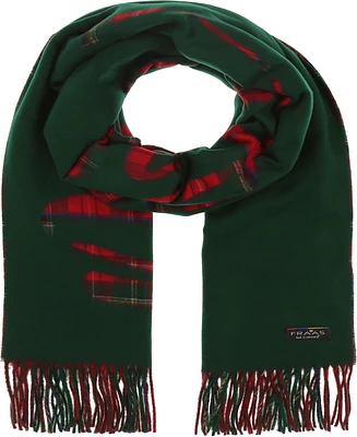 Fraas Reversible Cashmink Christmas Tartan Winter Scarf